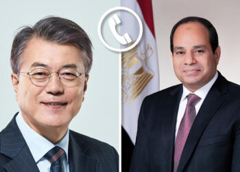 الرئيس السيسي يتلقى اتصالًا هاتفيًا من رئيس كوريا الجنوبية