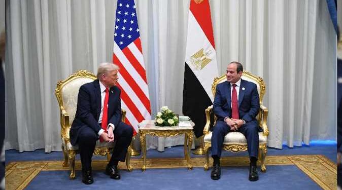 ترامب مشيداً بـ «السيسي»: يقود دولة تمتد حضارتها 6 آلاف سنة