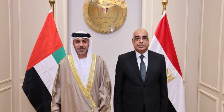 وزير العدل يستقبل سفير دولة الإمارات العربية المتحدة بالقاهرة