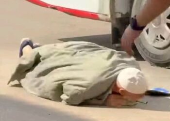 فحص فيديو سقوط عجوز من أتوبيس بالدقهلية