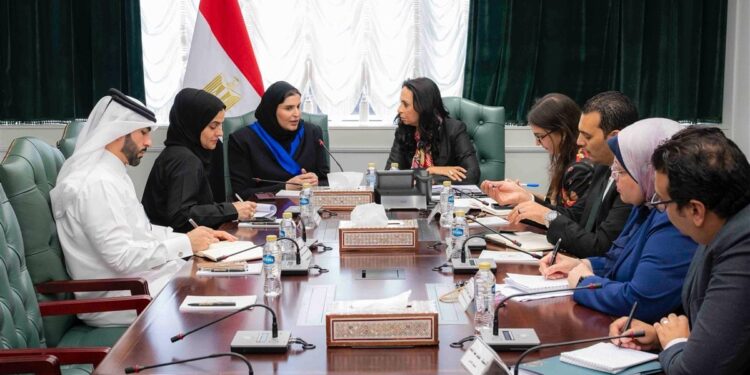 وزيرة التضامن الاجتماعي تستقبل وزيرة الدولة للتعاون الدولي بدولة قطر