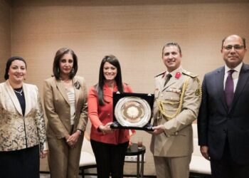 وزيرة التخطيط ضيف شرف احتفالية مكتب الدفاع بالسفارة المصرية ببروكسل بذكرى انتصارات أكتوبر