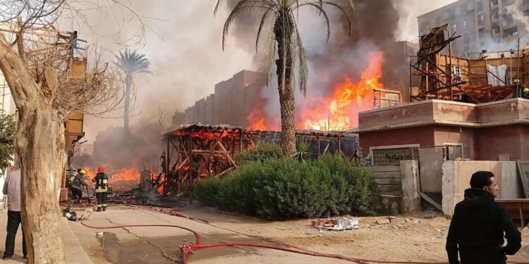 وزير الثقافة يؤكد السيطرة على حريق موقع تصوير مفتوح باستوديو مصر دون خسائر في الأرواح