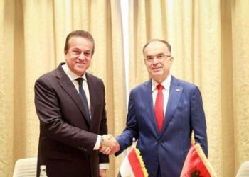 وزير الصحة يلتقي رئيس جمهورية ألبانيا لبحث آفاق التعاون الصحي بين البلدين