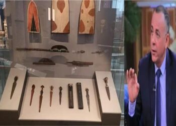 بلطة عمرها 700 ألف سنة داخل المتحف المصري الكبير.. مصطفى وزيري يكشف التفاصيل| فيديو