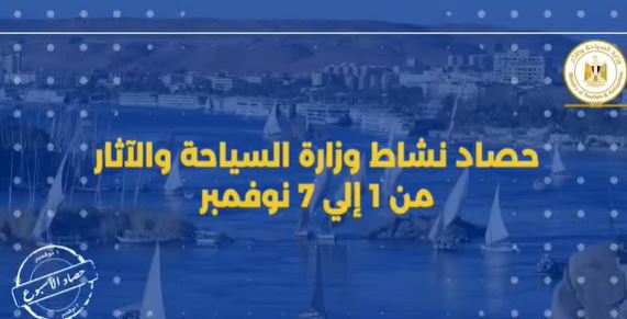 أبرز أنشطة وزارة السياحة والآثار خلال أسبوع