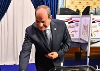 الرئيس السيسي يدلي بصوته في المرحلة الثانية من انتخابات مجلس النواب 2025