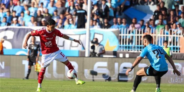 الشوط الأول.. تعادل الأهلي مع غزل المحلة 1-1 بكأس عاصمة مصر