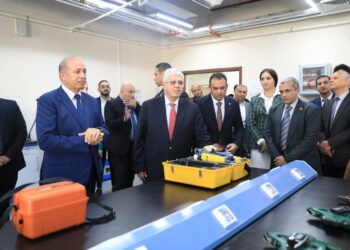 وزير التعليم العالي يتفقد جامعة المنصورة الأهلية