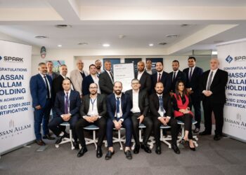 شركة Spark Professional Services تحتفل بنجاح حصول “حسن علام القابضة” على شهادة ISO 27001 لأمن المعلومات