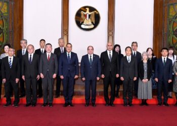 الرئيس السيسي يستقبل مجموعة خبراء التعليم اليابانيين المتواجدين في مصر