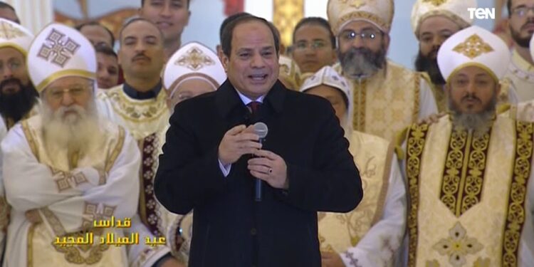 السيسي: عيد الميلاد المجيد يجسد قيم المحبة والسلام تحت راية الوطن المفدى