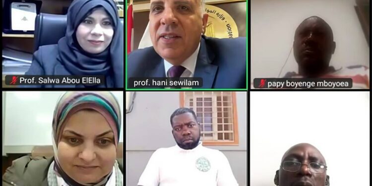 وزير الري يشهد إطلاق “البرنامج التدريبي لسفراء المياه بالقارة الافريقية” بمركز (PACWA)