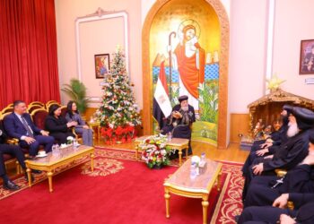وزيرة التضامن تزور الكاتدرائية المرقسية بالعباسيةوتهنئ البابا تواضروس الثاني بعيد الميلاد المجيد