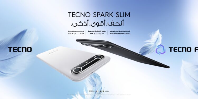 TECNO تطلق SPARK Slim في مصر… أنحف هاتف بشاشة منحنية ثلاثية الأبعاد في العالم