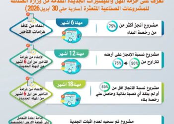 تعرف على حزمة المهل والتيسيرات الجديدة المقدمة من وزارة الصناعة للمشروعات الصناعية المتعثرة
