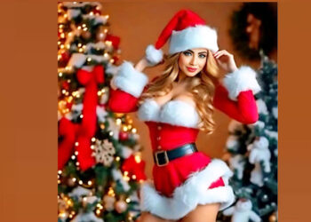 دوللي شاهين تتألق في جلسة تصوير خاصة في احتفالات الكريسماس