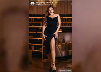 بفستان أسود..إطلالة جريئة لـ نيللي كريم عبر إنستجرام