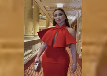 بفستان أحمر جريء.. نسرين طافش تسحر الجمهور بإطلالتها النارية في حفل «جوي أووردز»|شاهد