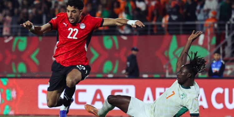 منتخب مصر يتقدم على كوت ديفوار بثلاثية في ربع نهائي أمم أفريقيا