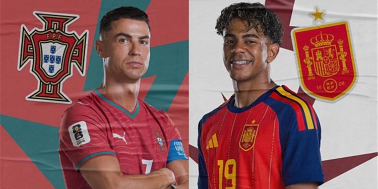 موعد والقنوات الناقلة لمباراة البرتغال وإسبانيا اليوم في كأس العالم.. والمعلقين
