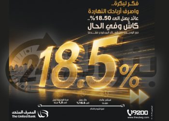 المصرف المتحد يطرح وديعة بعائد مقدم يصل إلى 18.5%