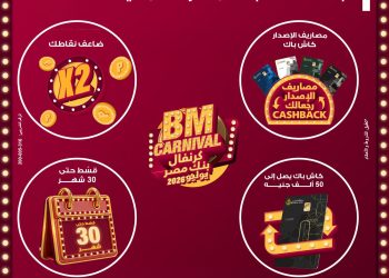 بنك مصر يطلق “كرنفال بنك مصر” خلال شهر يوليو 2026 بعروض مميزةلحاملي بطاقاته الائتمانية