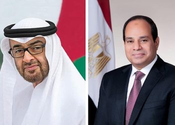الرئيس السيسي يستقبل الشيخ محمد بن زايد رئيس الإمارات بمطار العلمين