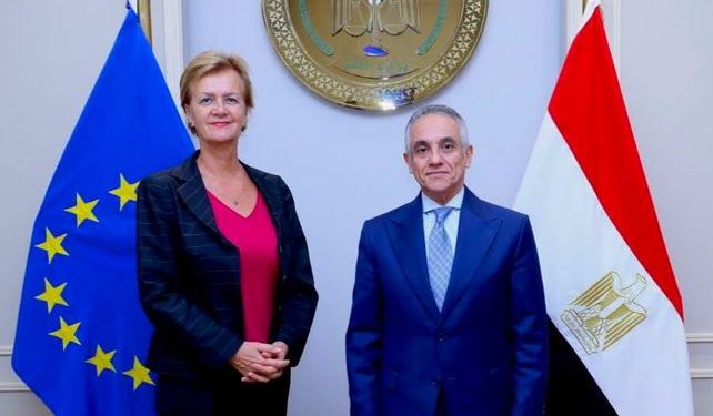 وزير العدل ورئيسة بعثة الاتحاد الأوروبي يبحثان تعزيز الشراكة الاستراتيجية وتطوير منظومة العدالة في مصر