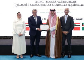 رئيس الجهاز المركزي للمحاسبات يشارك في احتفالية اليوبيل الذهبي لـ”الأرابوساي” برعاية رئيس الوزراء الأردني