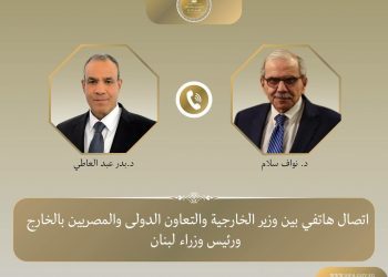 وزير الخارجية يبحث مع رئيس الوزراء اللبناني تطورات الأوضاع في لبنان