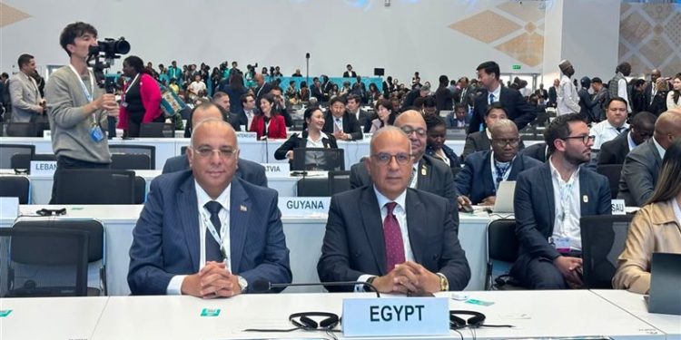 وزير الري يلقي كلمة مصر في الشق الوزاري لـ COP17 بمنغوليا