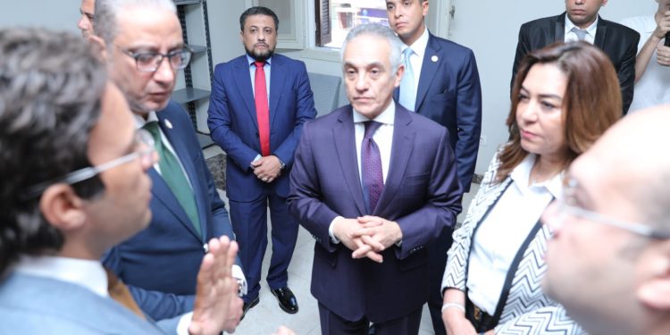 وزيرا العدل والتنمية المحلية يشهدان بدء تشغيل فرع توثيق «الودي» بالصف ضمن «حياة كريمة»