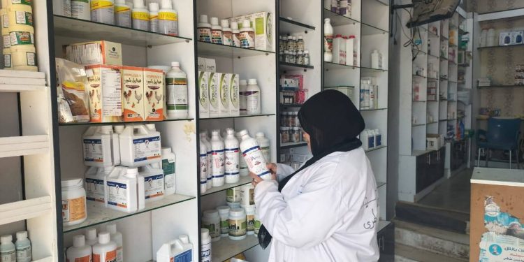 “الزراعة” تواصل حملاتها المكثفة للتفتيش على مراكز بيع وتداول المستحضرات البيطرية