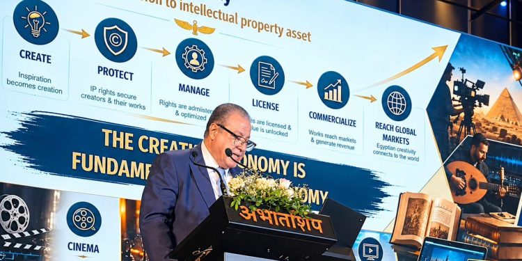 من حماية التراث إلى ابتكار المستقبل.. رئيس الجهاز المصري للملكية الفكرية يطرح رؤية مصرية في بريكس بالهند