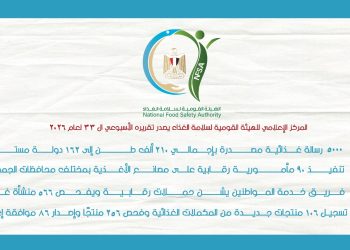 المركز الإعلامي للهيئة القومية لسلامة الغذاء يصدر تقريره الأسبوعي الـ33 لعام 2026
