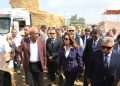 وزيرة التنمية المحلية والبيئة ومحافظ الدقهلية يتفقدان موقع تجميع قش الأرز بمركز بلقاس