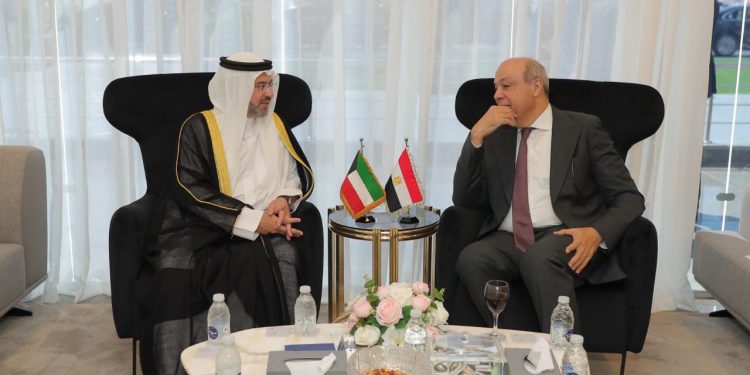 وزير الطيران يعقد لقاءات ثنائية مع مسؤولين عرب وأفارقة على هامش معرض العلمين للطيران