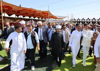 وزير الأوقاف يشارك أبناء شمال سيناء أفراحهم في أجواء تسودها المحبة والمودة