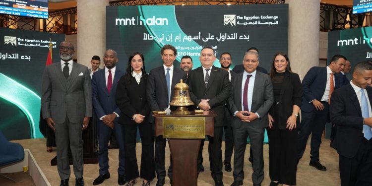 البورصة المصرية تحتفل ببدء التداول الرسمي على أسهم شركة “إم إن تي – حالاً”
