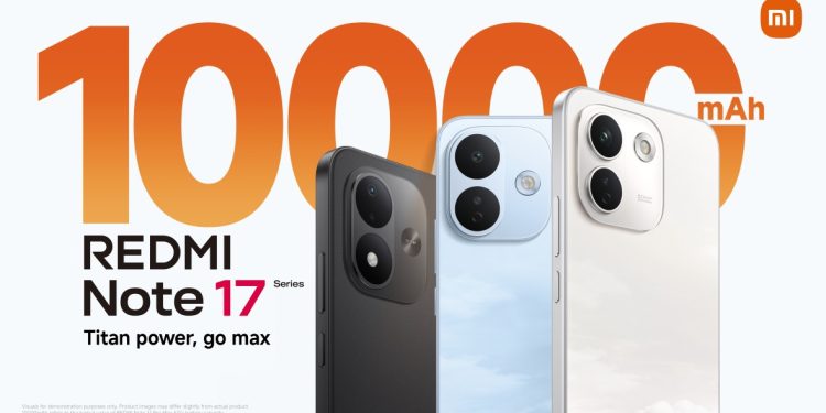 “شاومي” تطلق سلسلة REDMI Note 17 Series في مصر ببطارية تصل سعتها إلى 10,000 مللي أمبير