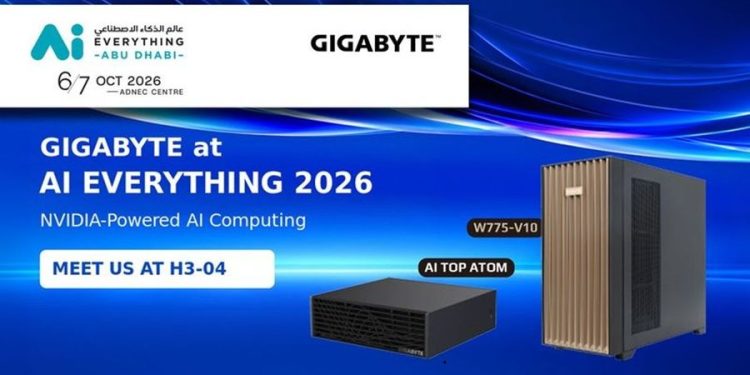GIGABYTE تستعرض أحدث حلول NVIDIA للذكاء الاصطناعي في «AI Everything Abu Dhabi 2026»