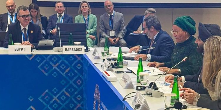 وزير التخطيط يشارك في مباحثات دولية رفيعة المستوى لتعزيز الأمن الغذائي وتأمين الممرات البحرية الحيوية